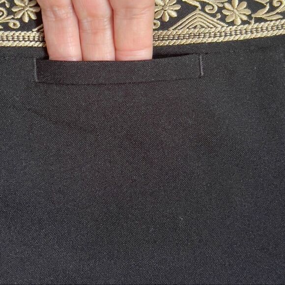 atmosphere Black Front Zipper Pencil Skirt Sz 10 - Picture 4 of 13